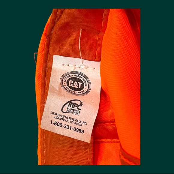 Cat high visibility construction hat baseball cap clean steamed NWOT - Picture 8 of 8